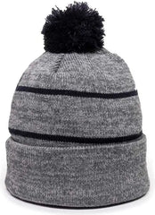 OC Sports KNF-100 Acrylic Knit Watch Cap Beanie - Heathered Gray Navy - Gray Navy / One Size Fits Most