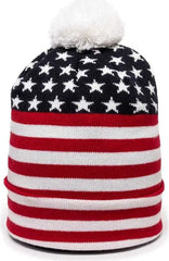 OC Sports KNF-USA USA Acrylic Watch Cap Beanie - Red White Blue - Multi-Colored / One Size Fits Most