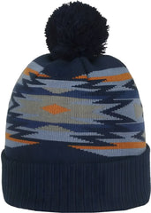 OC Sports KNF-WILD Graphic Watch Beanie with Pom - Aztec - Aztec / OSFM