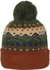 OC Sports KNF-WILD Graphic Watch Beanie with Pom - Mountain - Mountain / OSFM