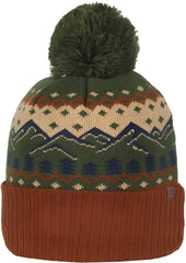 OC Sports KNF-WILD Graphic Watch Beanie with Pom - Mountain - Mountain / OSFM