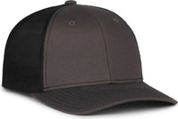 OC Sports MB2020 Modern Trucker Cap Cap - Charcoal Black - Black / OSFM