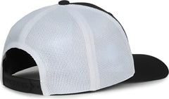OC Sports MB2020PF Modern Performance Trucker Cap - Black White - White / OSFM