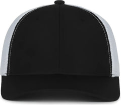 OC Sports MB2020PF Modern Performance Trucker Cap - Black White - White / OSFM