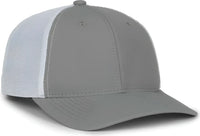 OC Sports MB2020PF Modern Performance Trucker Cap - Lt Gray White - White / OSFM