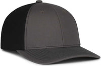 OC Sports MB2021 Modern Adjustable Solid Back Cap - Charcoal Black - Black / OSFM