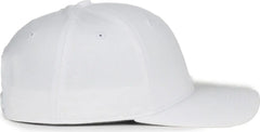 OC Sports MB2021 Modern Adjustable Solid Back Cap - White - White / OSFM
