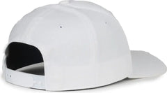 OC Sports MB2021 Modern Adjustable Solid Back Cap - White - White / OSFM