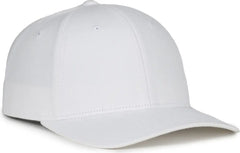 OC Sports MB2021 Modern Adjustable Solid Back Cap - White - White / OSFM