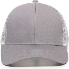 OC Sports MBW-600 Team Adjustable Mesh Back Ball Cap - Lt Gray White - Light Gray White / 6 7/8’’ - 7 1/2’’