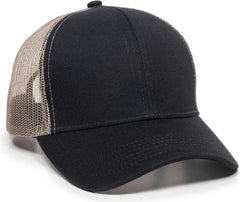 OC Sports MBW-600 Team Adjustable Mesh Back Ball Cap - Navy Khaki - Navy Khaki / 6 7/8’’ - 7 1/2’’
