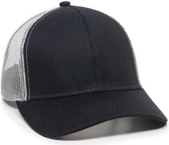 OC Sports MBW-600 Team Adjustable Mesh Back Ball Cap - Navy White - Navy White / 6 7/8’’ - 7 1/2’’
