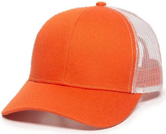 OC Sports MBW-600 Team Adjustable Mesh Back Ball Cap - Orange White - Orange White / 6 7/8’’ - 7 1/2’’