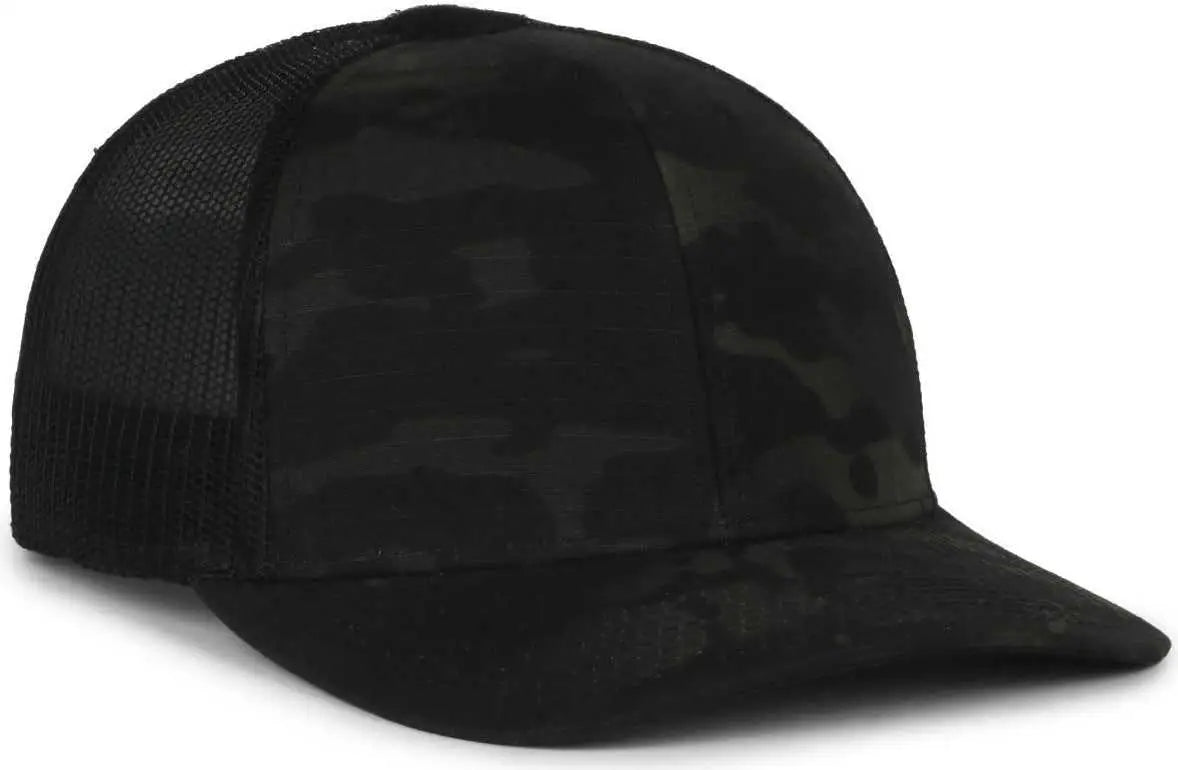 OC Sports MC-002C Loop Patch Cap - Multicam Black - Multicam Black / 6 7/8’’ - 7 1/2’’