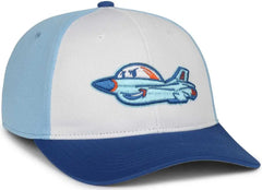 OC Sports MIN-350 MiLB Replica Polyester Baseball Cap - Aberdeen Ironbirds Light Blue - White Columbia Blue / 6 3/8’’