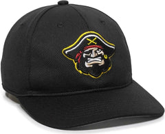 OC Sports MIN-350 MiLB Replica Polyester Baseball Cap - Bradenton Marauders Black - Black / 6 3/8’’ - 7’’