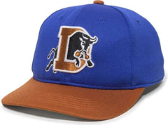 OC Sports MIN-350 MiLB Replica Polyester Baseball Cap - Durham Bulls Royal Burnt Orange 2DBH