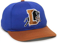 OC Sports MIN 350 MiLB Replica Polyester Baseball Cap Durham Bulls Royal Burnt Orange 2DBH Royal Burnt Orange / 6 3/8’’