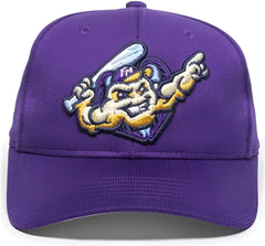 OC Sports MIN-350 MiLB Replica Polyester Baseball Cap - Fort Myers Mighty Mussels Purple 2FY