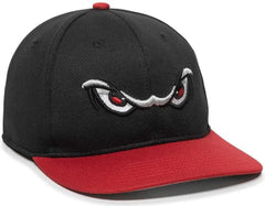 OC Sports MIN-350 MiLB Replica Polyester Baseball Cap - Lake Elsinore Storm Black Red 2LEH - Black Red / 6 3/8’’ - 7’’