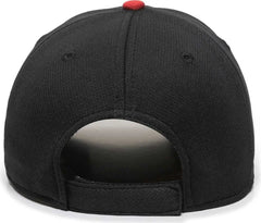 OC Sports MIN-350 MiLB Replica Polyester Baseball Cap - Lake Elsinore Storm Black Red 2LEH