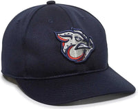 OC Sports MIN 350 MiLB Replica Polyester Baseball Cap Lehigh Valley Ironpigs Navy / 6 3/8’’ 7’’