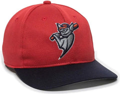 OC Sports MIN-350 MiLB Replica Polyester Baseball Cap - Louisville Bats Red Navy - Red Navy / 6 3/8’’ - 7’’
