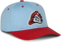 OC Sports MIN-350 MiLB Replica Polyester Baseball Cap - Peoria Chiefs Columbia Blue Red 2PC - Columbia Blue Red / Youth