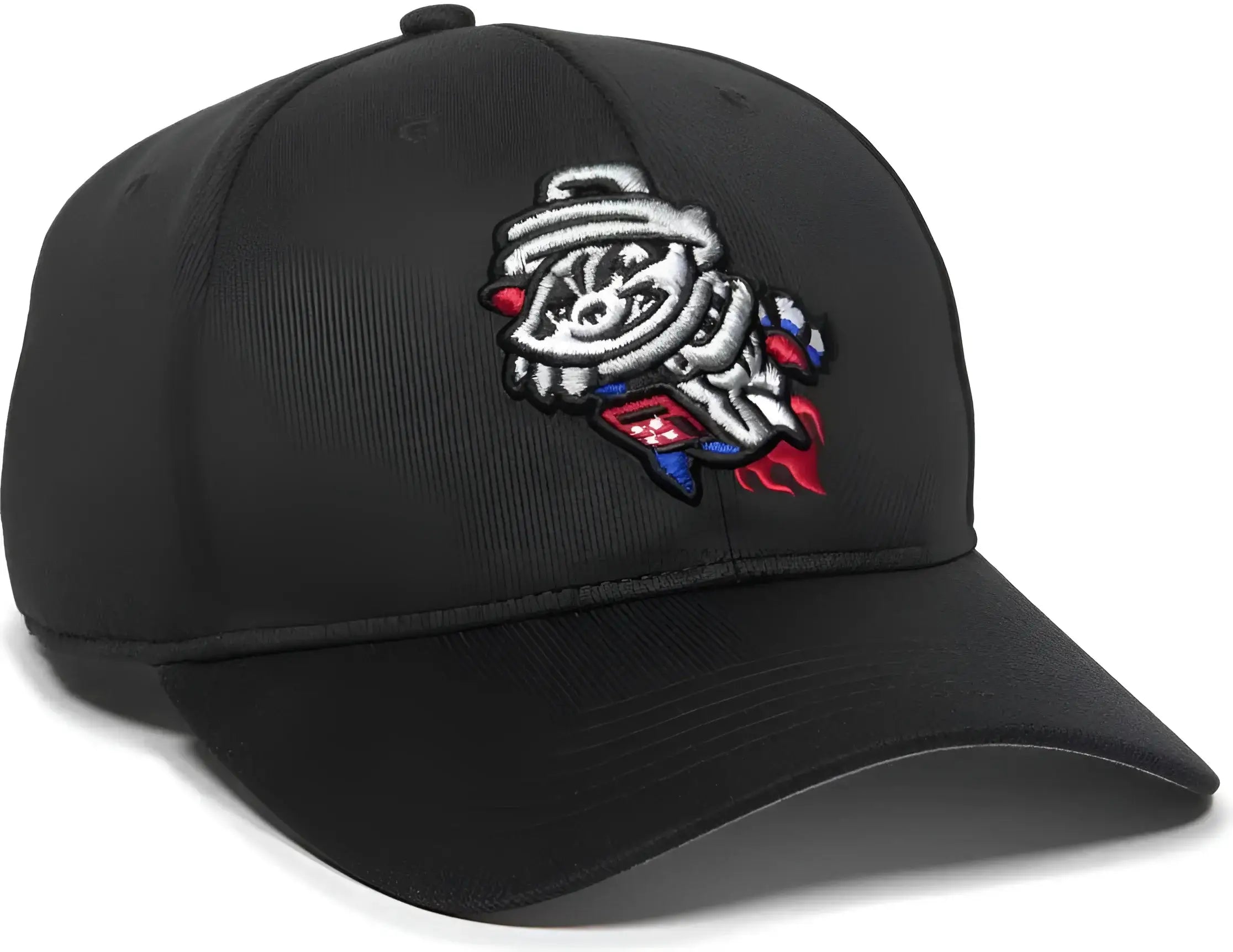 OC Sports MIN-350 MiLB Replica Polyester Baseball Cap - Rocket City Trash Pandas Black 2RCTP - Black / 6 3/8’’ - 7’’