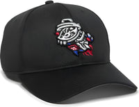 OC Sports MIN-350 MiLB Replica Polyester Baseball Cap - Rocket City Trash Pandas Black 2RCTP - Black / 6 3/8’’ - 7’’