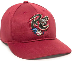 OC Sports MIN-350 MiLB Replica Polyester Baseball Cap - Sacramento River Cats Brick - Black / 6 3/8’’ - 7’’