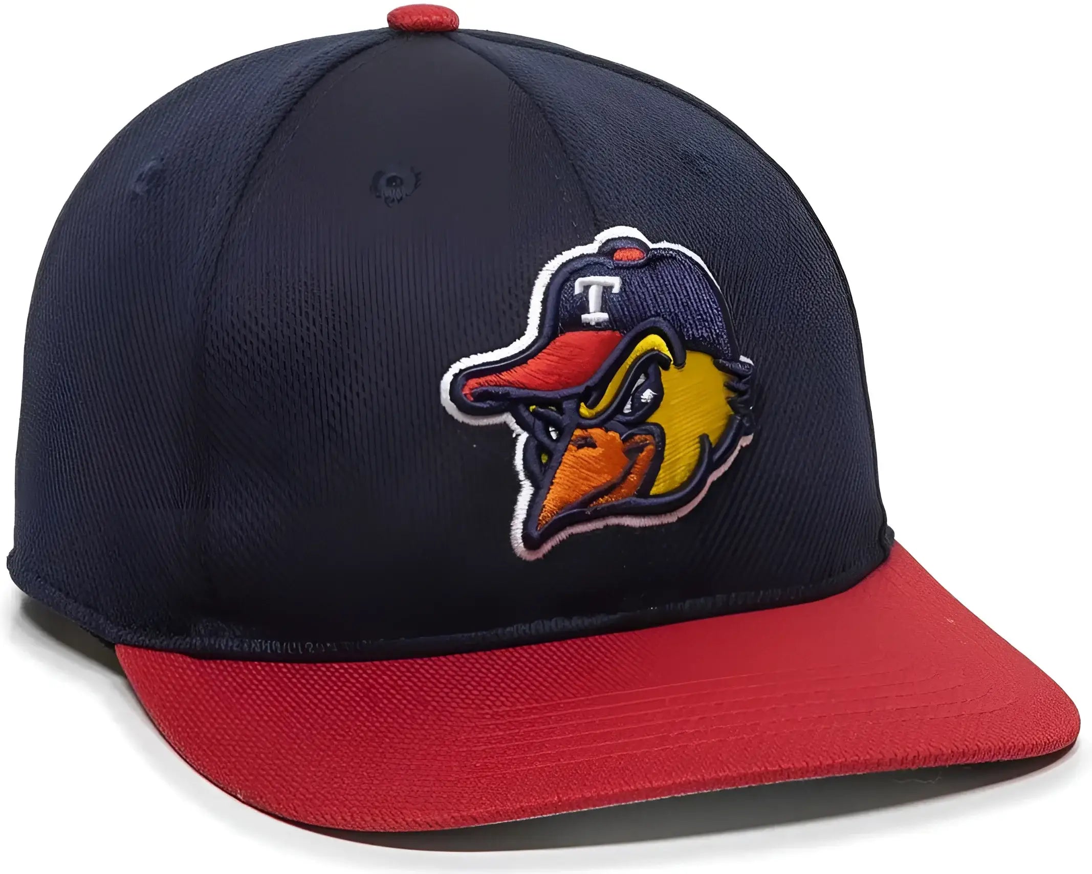 OC Sports MIN-350 MiLB Replica Polyester Baseball Cap - Toledo Mud Hens - Navy Red / 6 3/8’’ - 7’’