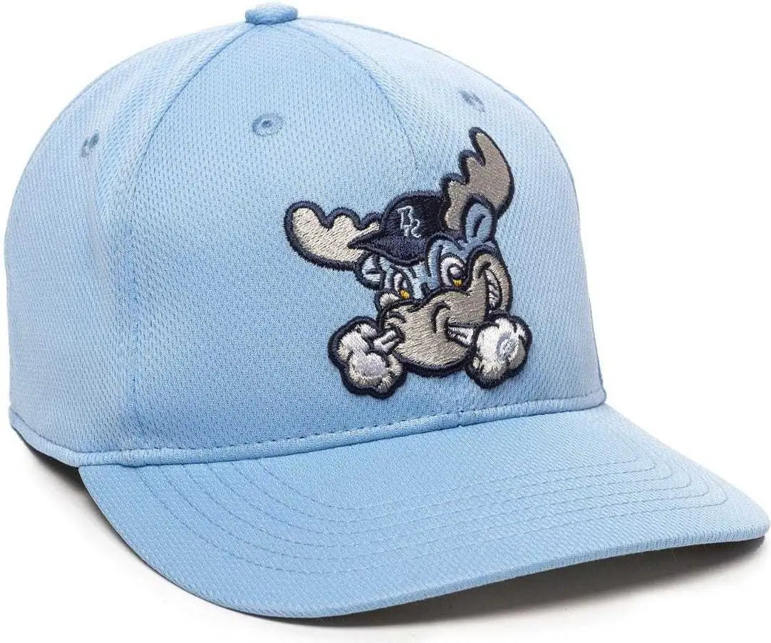 OC Sports MIN-350 MiLB Replica Polyester Baseball Cap - Wilmington Blue Rocks Columbia Blue - Columbia Blue / 6 3/8’’
