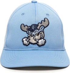 OC Sports MIN-350 MiLB Replica Polyester Baseball Cap - Wilmington Blue Rocks Columbia Blue