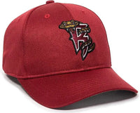 OC Sports MIN-350 MiLB Replica Polyester Baseball Cap - Wisconsin Timber Rattlers Cardinal - Cardinal / 6 3/8’’ - 7’’