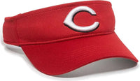 OC Sports MLB-185 Traditional Visor - Cincinnati Reds Red - Red / One Size Fits Most