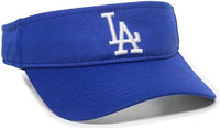 OC Sports MLB-185 Traditional Visor - Los Angeles Dodgers - Royal / One Size Fits Most