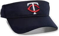 OC Sports MLB-185 Traditional Visor - Minnesota Twins - Navy / One Size Fits Most