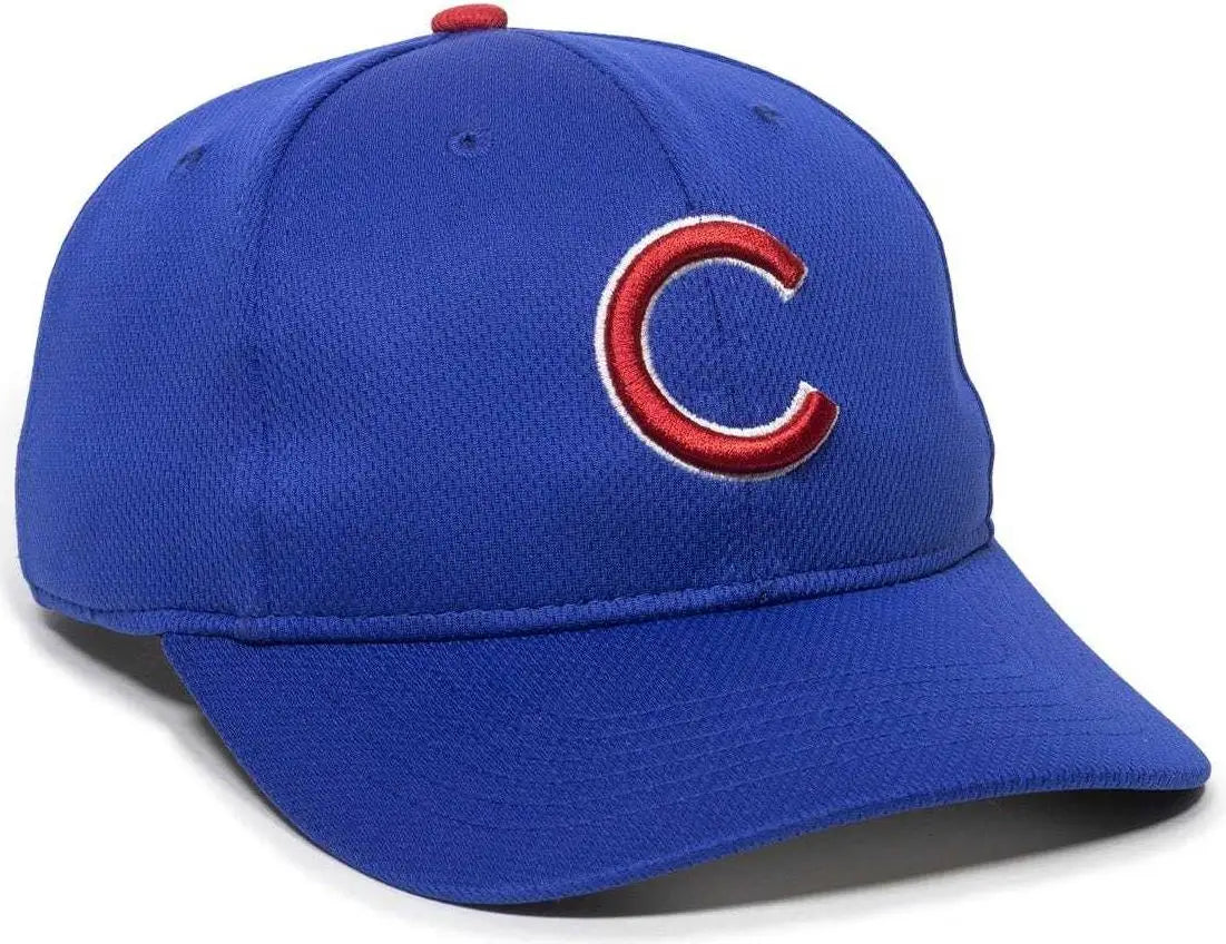 OC Sports MLB-350 MLB Polyester Baseball Adjustable Cap - Chicago Cubs Home & Road - Royal / 6 3/8’’ - 7’’