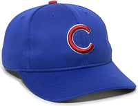 OC Sports MLB-350 MLB Polyester Baseball Adjustable Cap - Chicago Cubs Home & Road - Royal / 6 3/8’’ - 7’’
