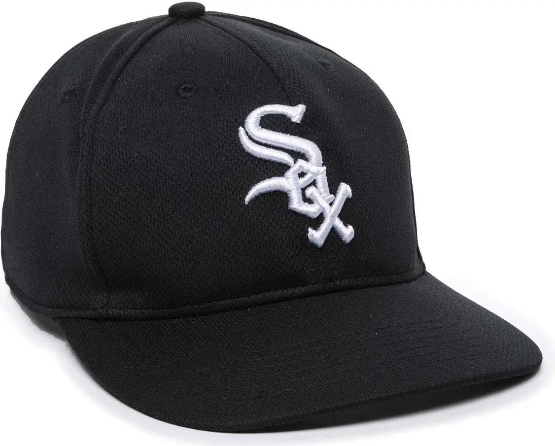 OC Sports MLB-350 MLB Polyester Baseball Adjustable Cap - Chicago White Sox Home & Road - Black / 6 3/8’’ - 7’’
