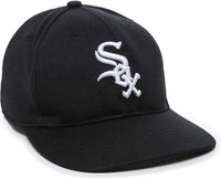 OC Sports MLB-350 MLB Polyester Baseball Adjustable Cap - Chicago White Sox Home & Road - Black / 6 3/8’’ - 7’’