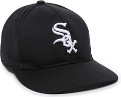 OC Sports MLB-350 MLB Polyester Baseball Adjustable Cap - Chicago White Sox Home & Road - Black / 6 3/8’’ - 7’’