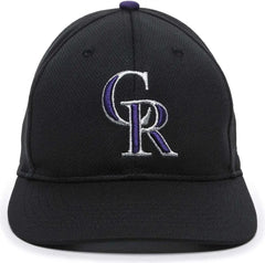 OC Sports MLB-350 MLB Polyester Baseball Adjustable Cap - Colorado Rockies Home & Road
