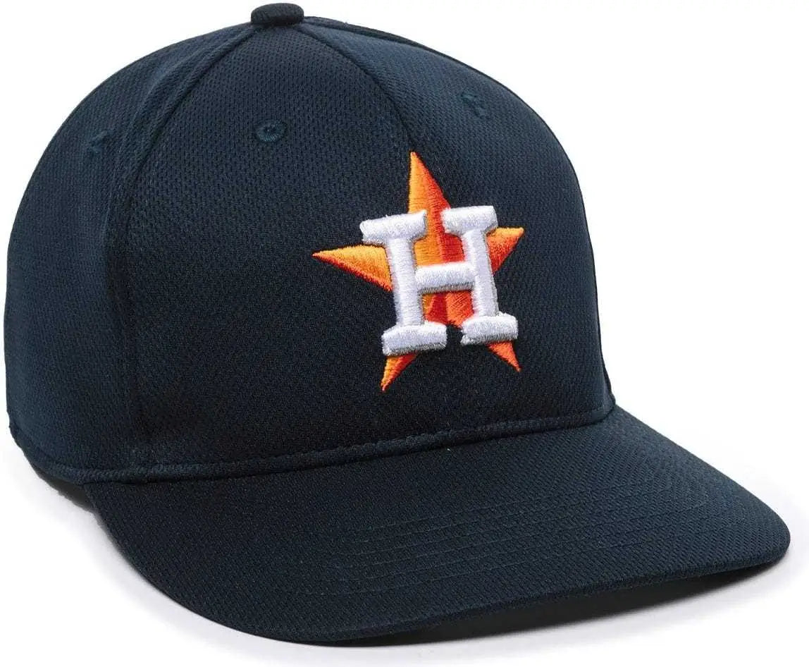 OC Sports MLB-350 MLB Polyester Baseball Adjustable Cap - Houston Astros Home - Navy / 6 3/8’’ - 7’’