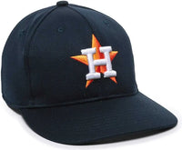 OC Sports MLB-350 MLB Polyester Baseball Adjustable Cap - Houston Astros Home - Navy / 6 3/8’’ - 7’’