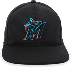 OC Sports MLB-350 MLB Polyester Baseball Adjustable Cap - Miami Marlins Home & Road