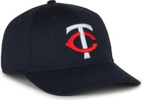 OC Sports MLB-350 MLB Polyester Baseball Adjustable Cap - Minnesota Twins Home - Navy / 6 3/8’’ - 7’’