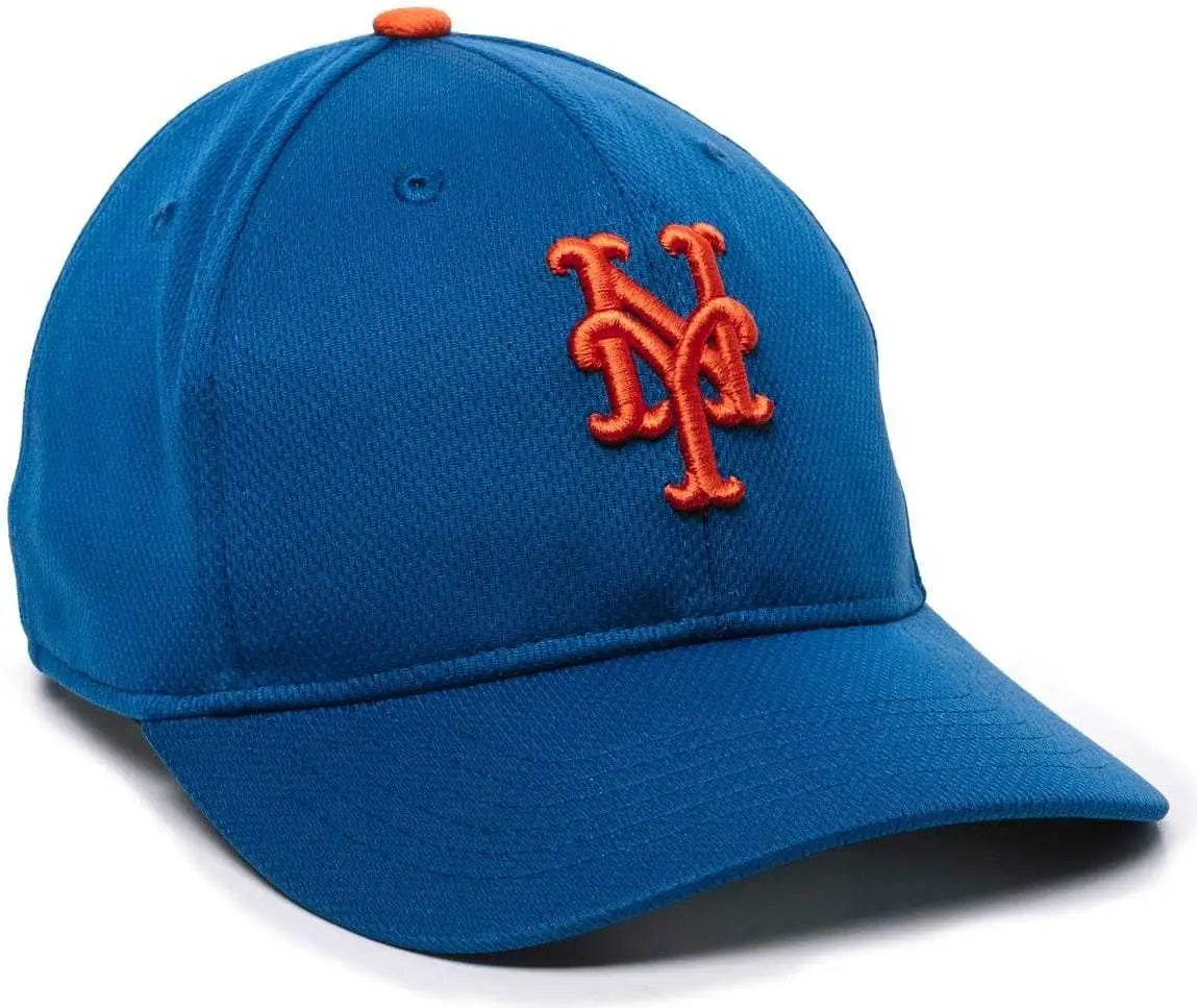 OC Sports MLB-350 MLB Polyester Baseball Adjustable Cap - New York Mets Home & Road - Royal / 6 3/8’’ - 7’’
