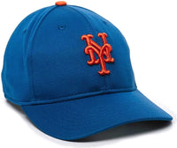 OC Sports MLB-350 MLB Polyester Baseball Adjustable Cap - New York Mets Home & Road - Royal / 6 3/8’’ - 7’’